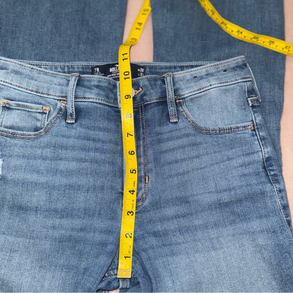 Hollister high rise vintage flare distressed Jean size 28/L31 - Picture 11 of 13